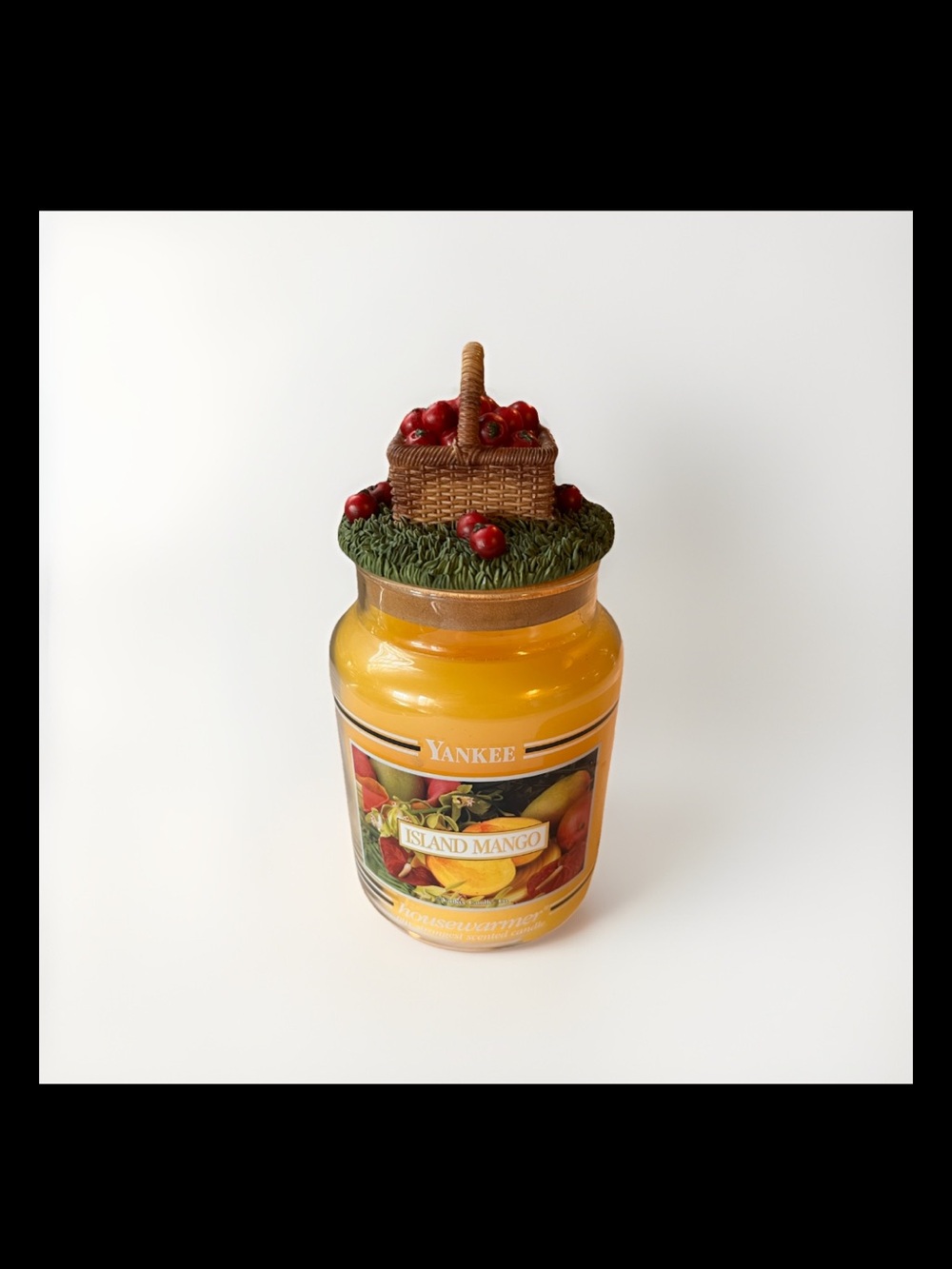 Our American Gift Apple Basket Candle Topper NE 409 Yankee Candle Fall Harvest